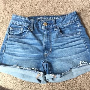American Eagle Hi Rise Shortie Shorts Size 00